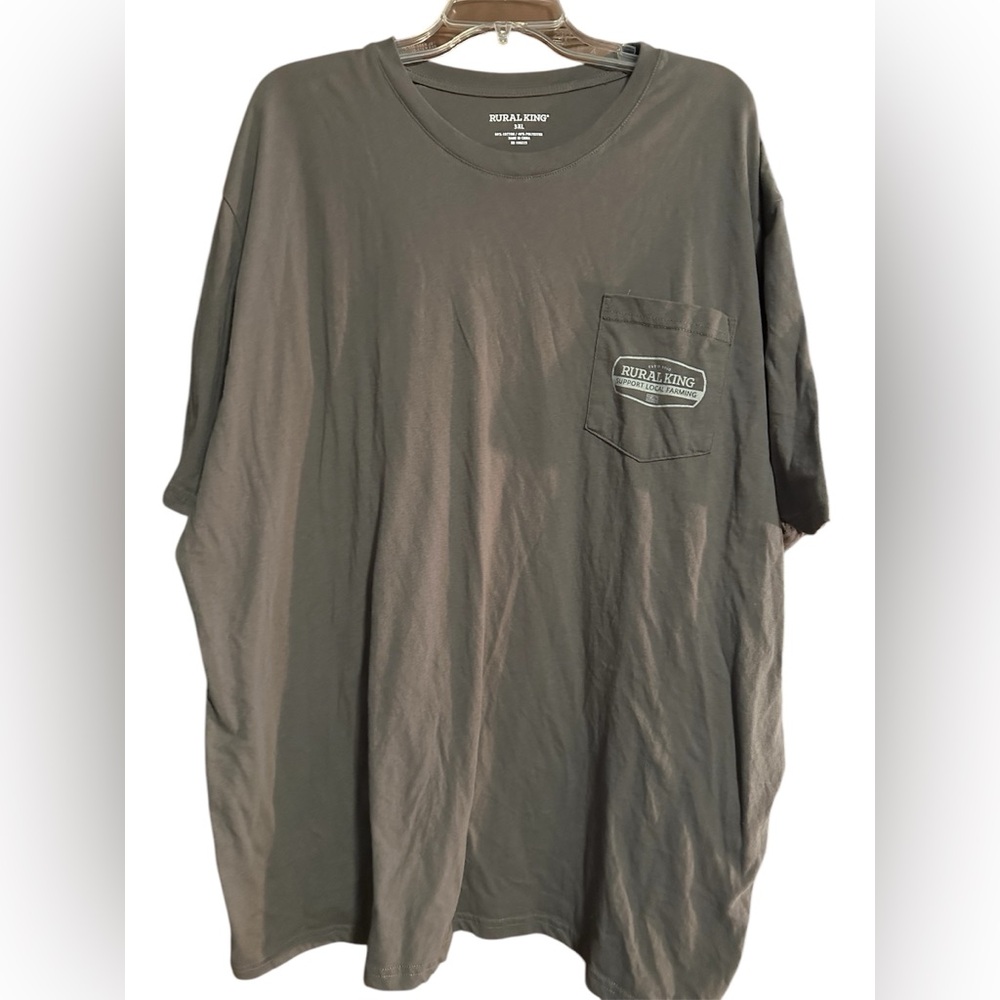 Gray Short Sleeve Tee with Crew Neck